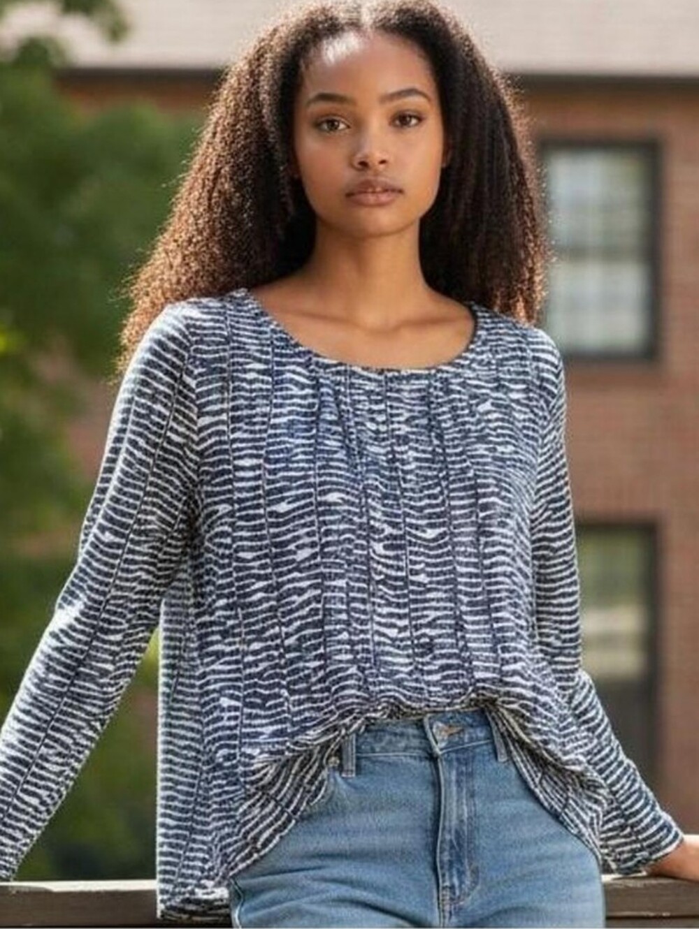 VINEYARD VINES Fern Print Long Sleeve Top 2